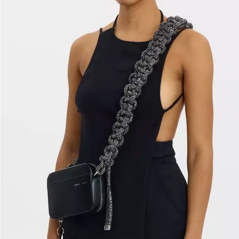 Kara Cobra Crystal Crossbody Bag